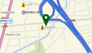 ウエルシア鶴ヶ島脚折店の地図画像