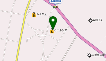 ウエルシア東員町山田店の地図画像