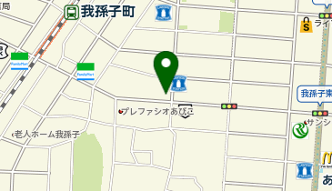 ウエルシア住吉我孫子店の地図画像