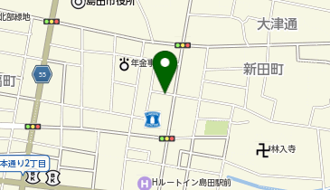 ウエルシア島田大津通店の地図画像