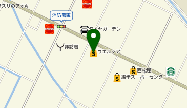 ウエルシア諏訪上川店の地図画像