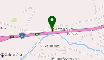 よどやドラッグ佐川店の地図画像