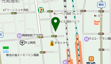 マルエドラッグ高崎駅西口店の地図画像