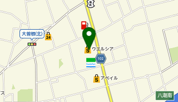 ウエルシア八潮大曽根店の地図画像