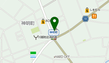 ウエルシア川越神明町店の地図画像