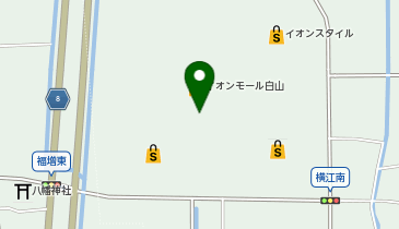 ウエルシアイオンモール白山店の地図画像