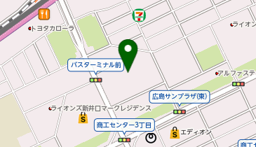 ウエルシアアルパーク広島店の地図画像