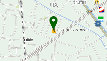 スーパードラッグひまわりグラン倉敷の地図画像