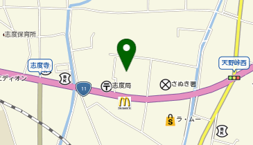 スーパードラッグひまわり志度店の地図画像