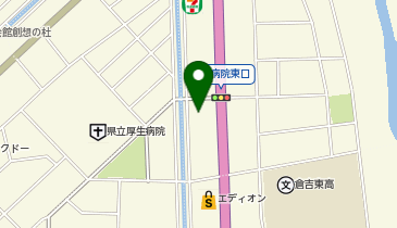 ウエルシア倉吉厚生病院東口店の地図画像