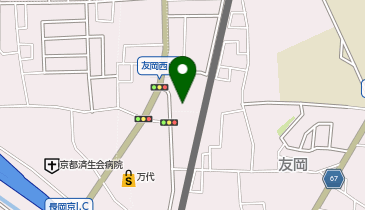 薬局ダックス長岡京友岡店の地図画像