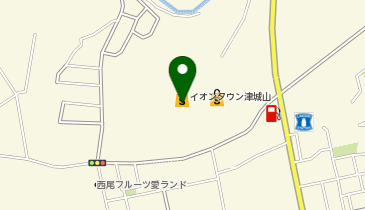 ウエルシアイオンタウン津城山店の地図画像