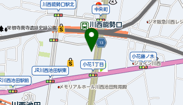 ウエルシアアステ川西店の地図画像