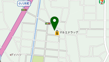 マルエドラッグ高崎小八木店の地図画像
