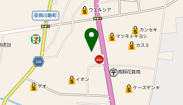 ウエルシア高萩安良川南店の地図画像