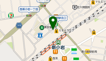 ウエルシア新小岩駅北口店の地図画像