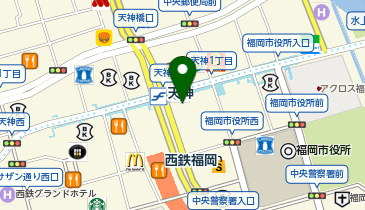 ウエルシアワンビル福岡天神店の地図画像