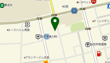 ウエルシア仙台木町通店の地図画像