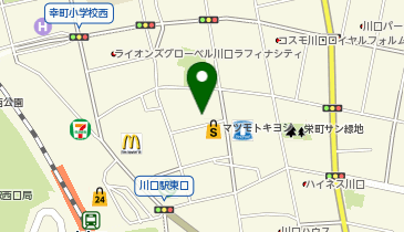 ウエルシア川口駅東口店の地図画像