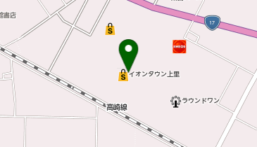 ウエルシアイオンタウン上里店の地図画像