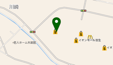 ウエルシアイオンモール羽生店の地図画像