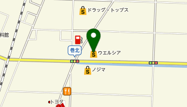 ウエルシア巻店の地図画像