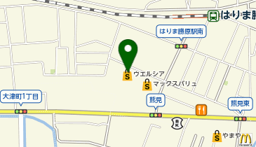 ウエルシア姫路熊見店の地図画像