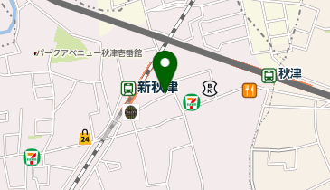 ウエルシア新秋津駅前店の地図画像