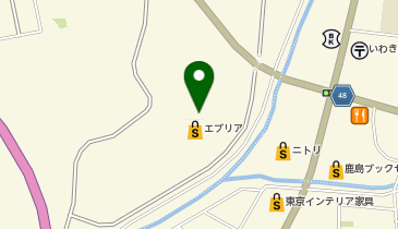 ウエルシアいわきエブリア店の地図画像