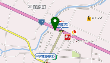 ばり馬 上里店の地図画像