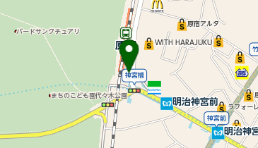 NewDays 原宿の地図画像