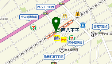 NewDays KIOSK 西八王子駅改札内の地図画像