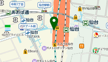 NewDays KIOSK 仙台駅自由通路西口店の地図画像