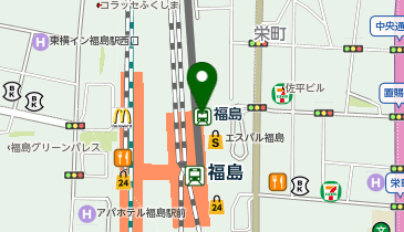 和真メガネ 福島駅東口の地図画像
