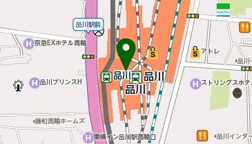 NewDays KIOSK エキュート品川の地図画像