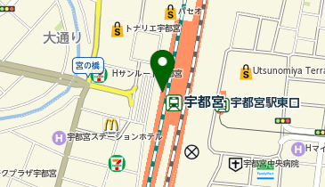 NewDays 宇都宮中央の地図画像