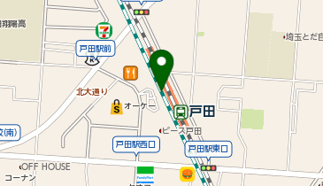 NewDays 戸田の地図画像