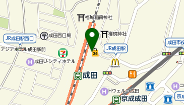 NewDays 成田の地図画像