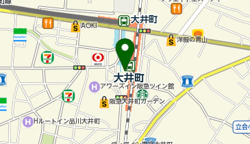 NewDays 大井町中央口改札外の地図画像