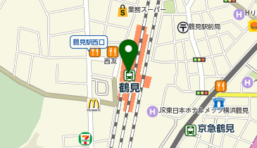 NewDays 鶴見の地図画像