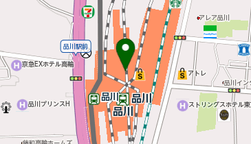 NewDays 品川中央の地図画像