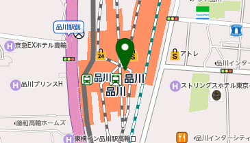 NewDays+くすり エキュート品川の地図画像