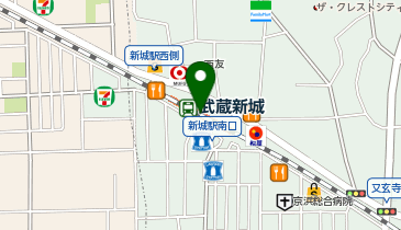 NewDaysミニ 武蔵新城2号の地図画像