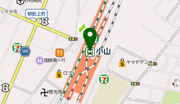 NewDays バル小山の地図画像