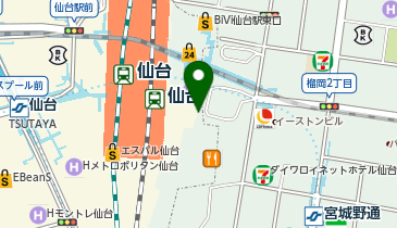 NewDays JR仙台イーストゲートビルの地図画像