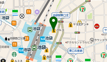 NewDays 池袋の地図画像