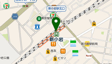 NewDays 新小岩の地図画像