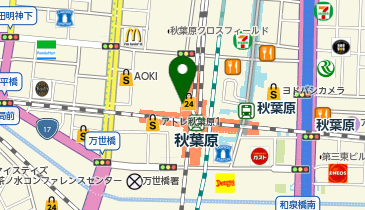 NewDays エキュート秋葉原の地図画像