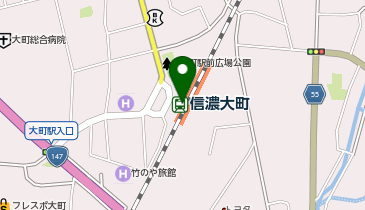 榑木川 信濃大町の地図画像