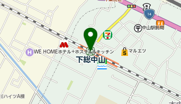 NewDays 下総中山の地図画像